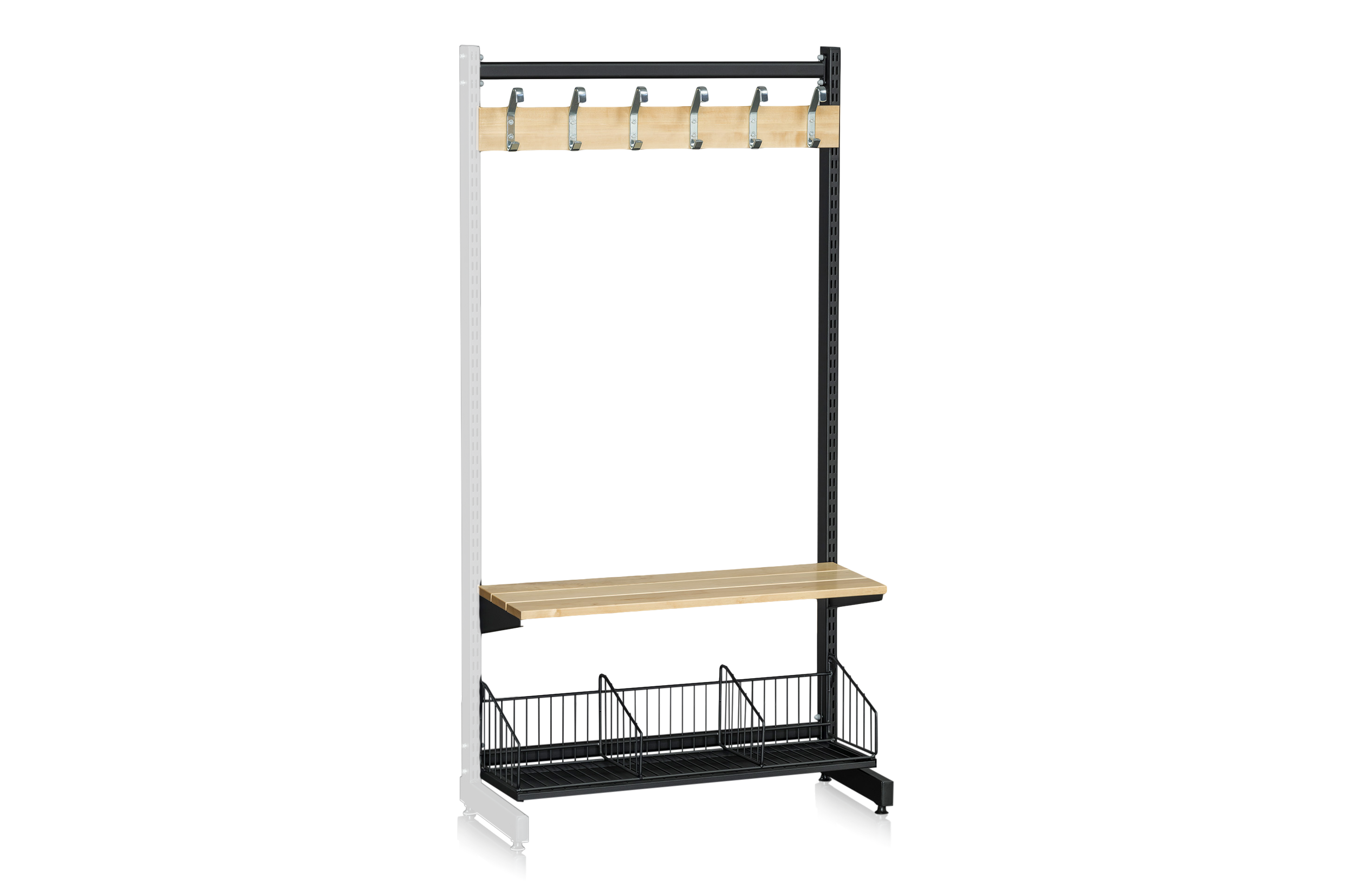 L-Stativ Tilläggssektion 900 mm Komplett 1 Svart
