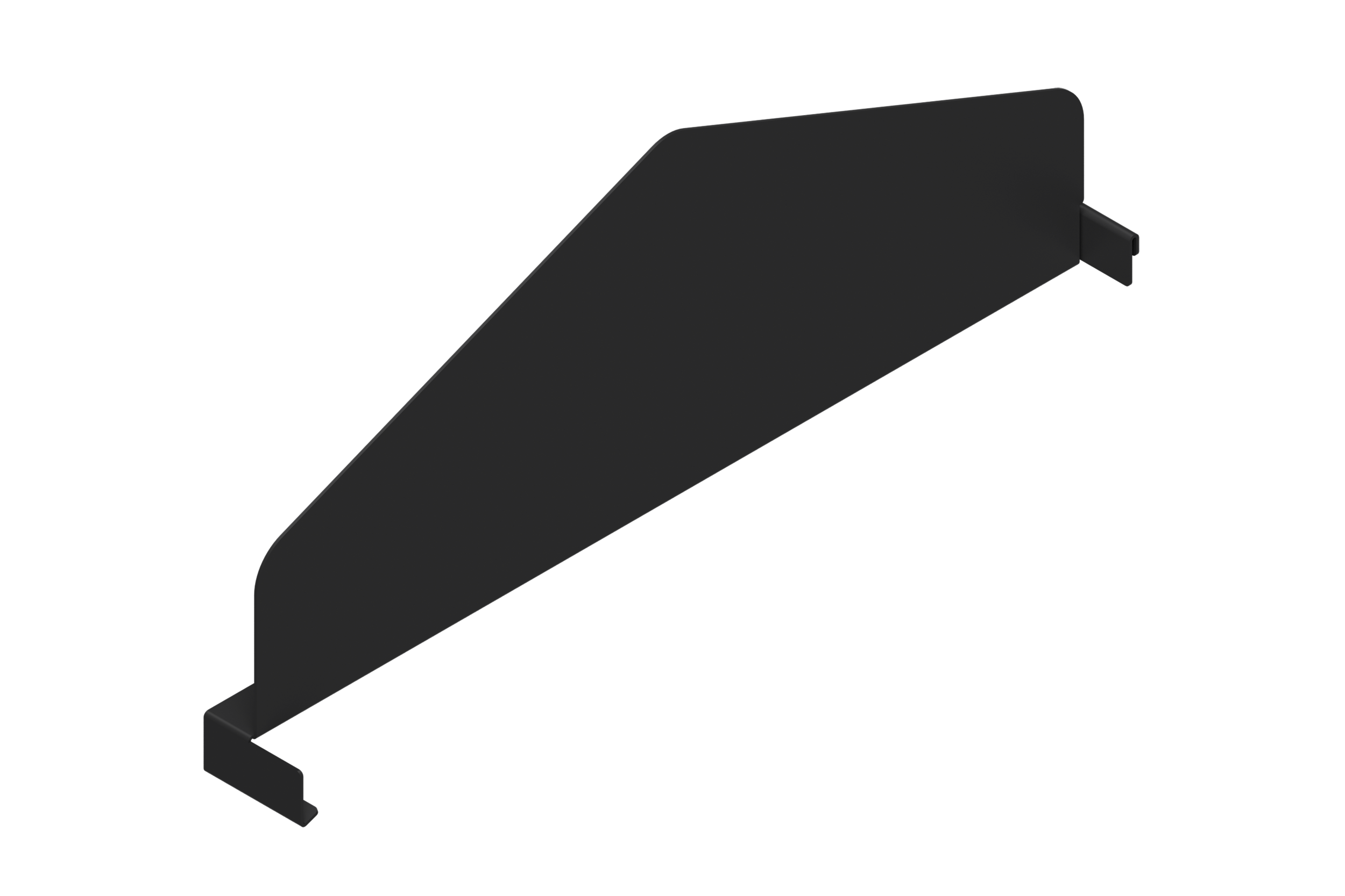 Avdelare Plåthylla 400 mm Svart