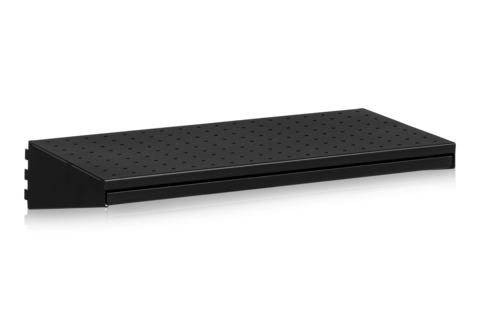 Skohylla inklusive Dropplåt 600 mm Svart