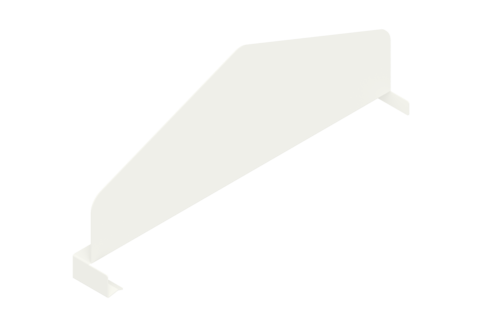 Avdelare Trähyllplan 400 mm Vit