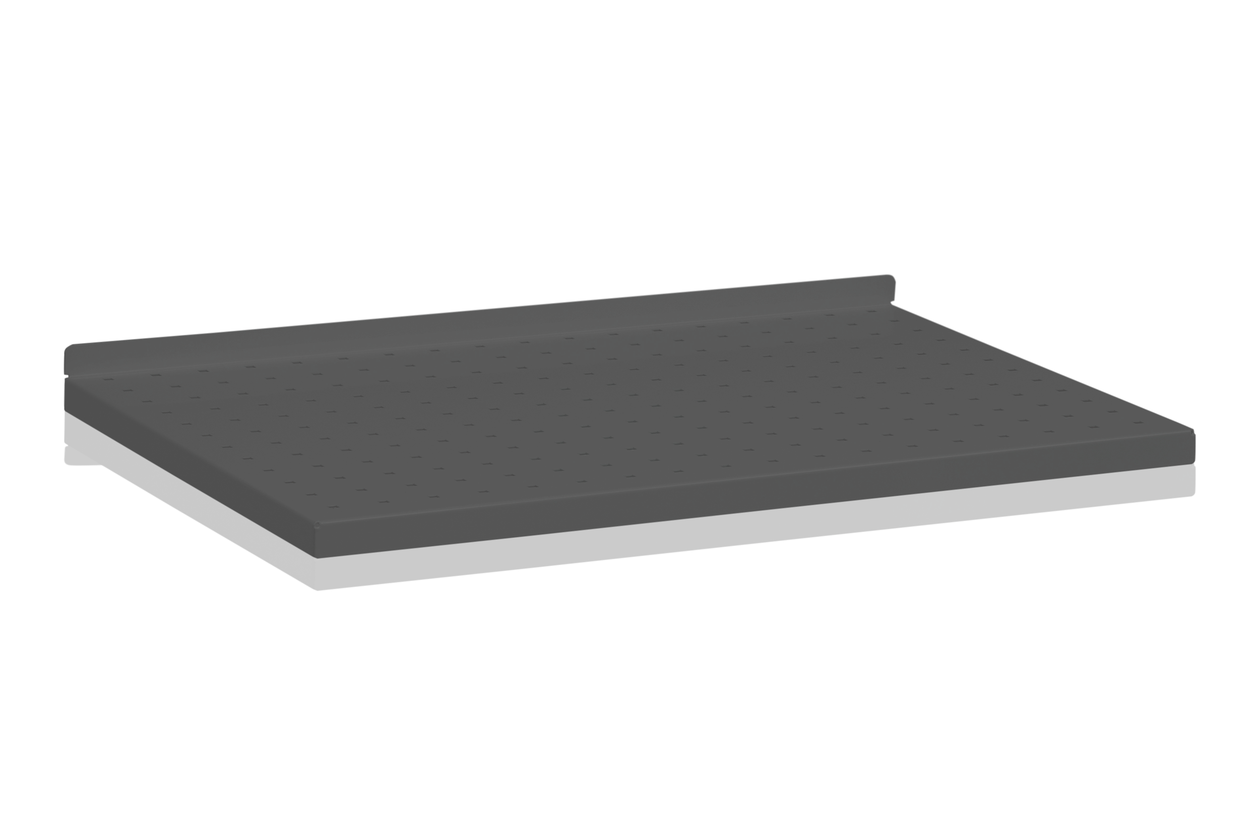 Plåthyllplan Perforerat 600x400 mm Grå