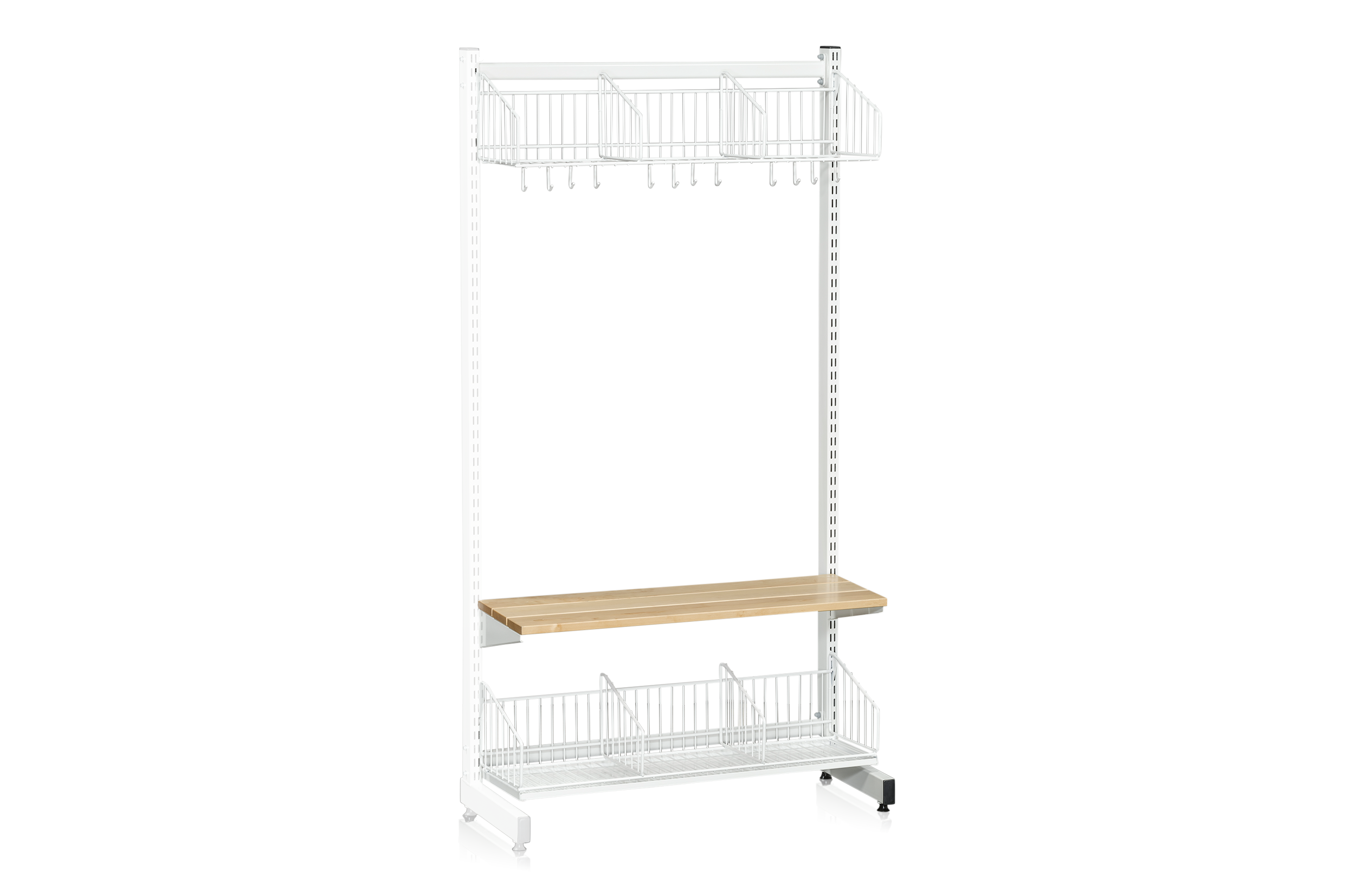 L-Stativ Tilläggssektion 900 mm Komplett 2 Vit