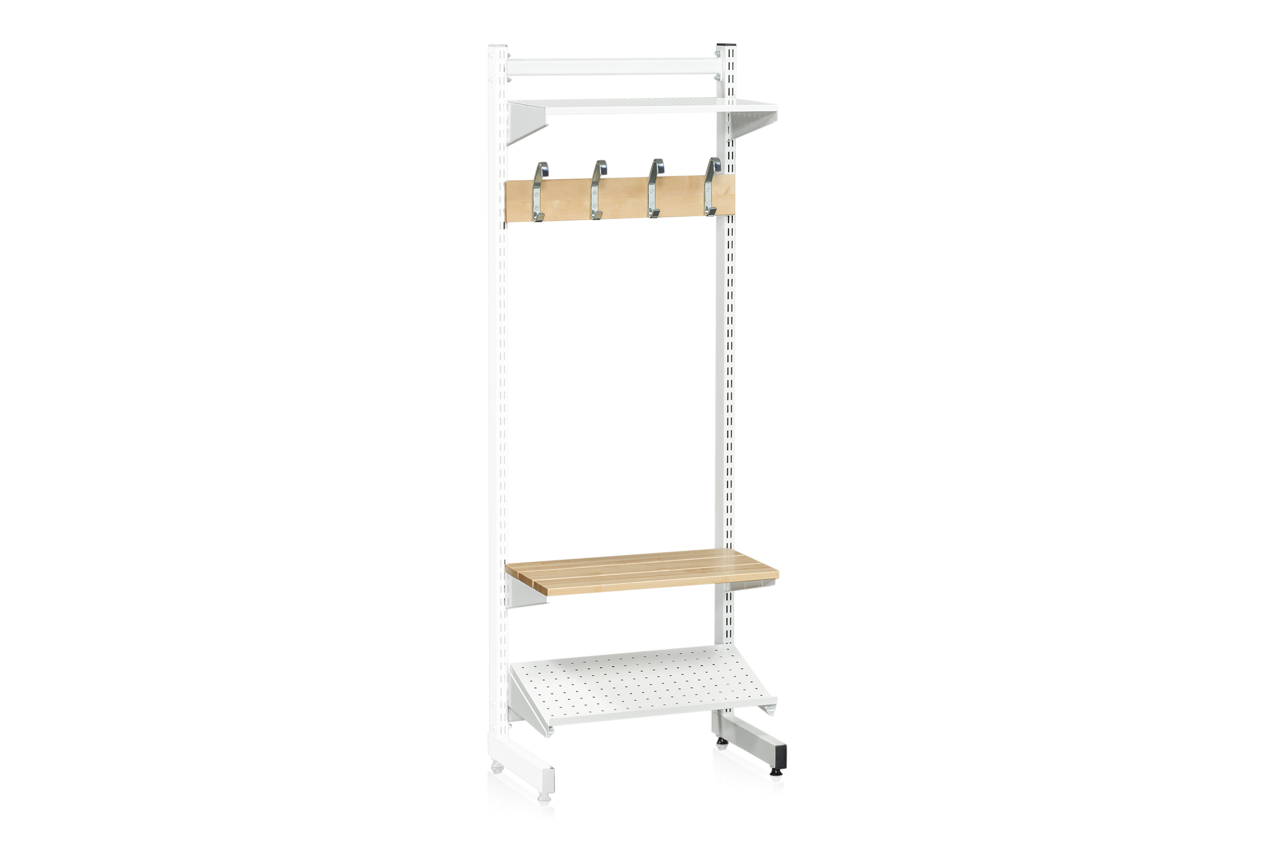 L-Stativ Tilläggssektion 600 mm Komplett 6 Vit