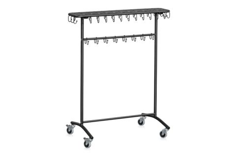 Klädvagn 46 Platser Svart