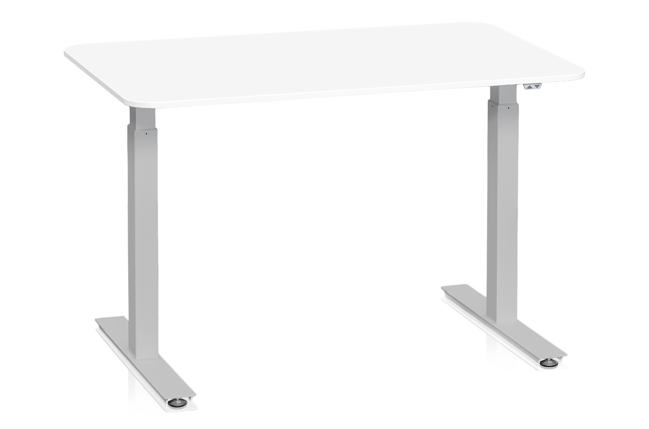 Skrivbord 1200x800 mm Vit/Silver Motoriserat
