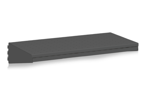 Skohylla inklusive Dropplåt 600 mm Grå