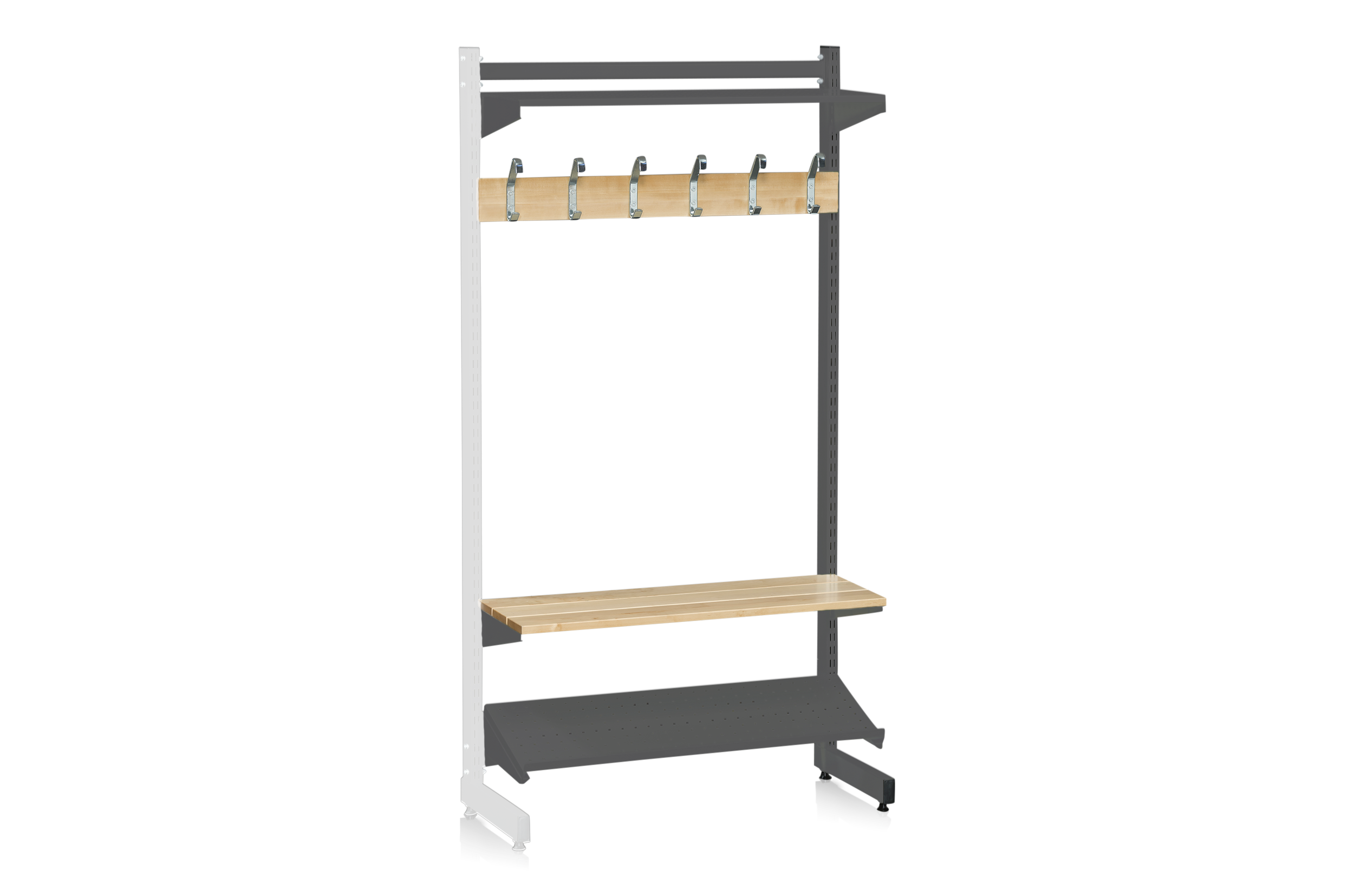 L-Stativ Tilläggssektion 900 mm Komplett 6 Grå