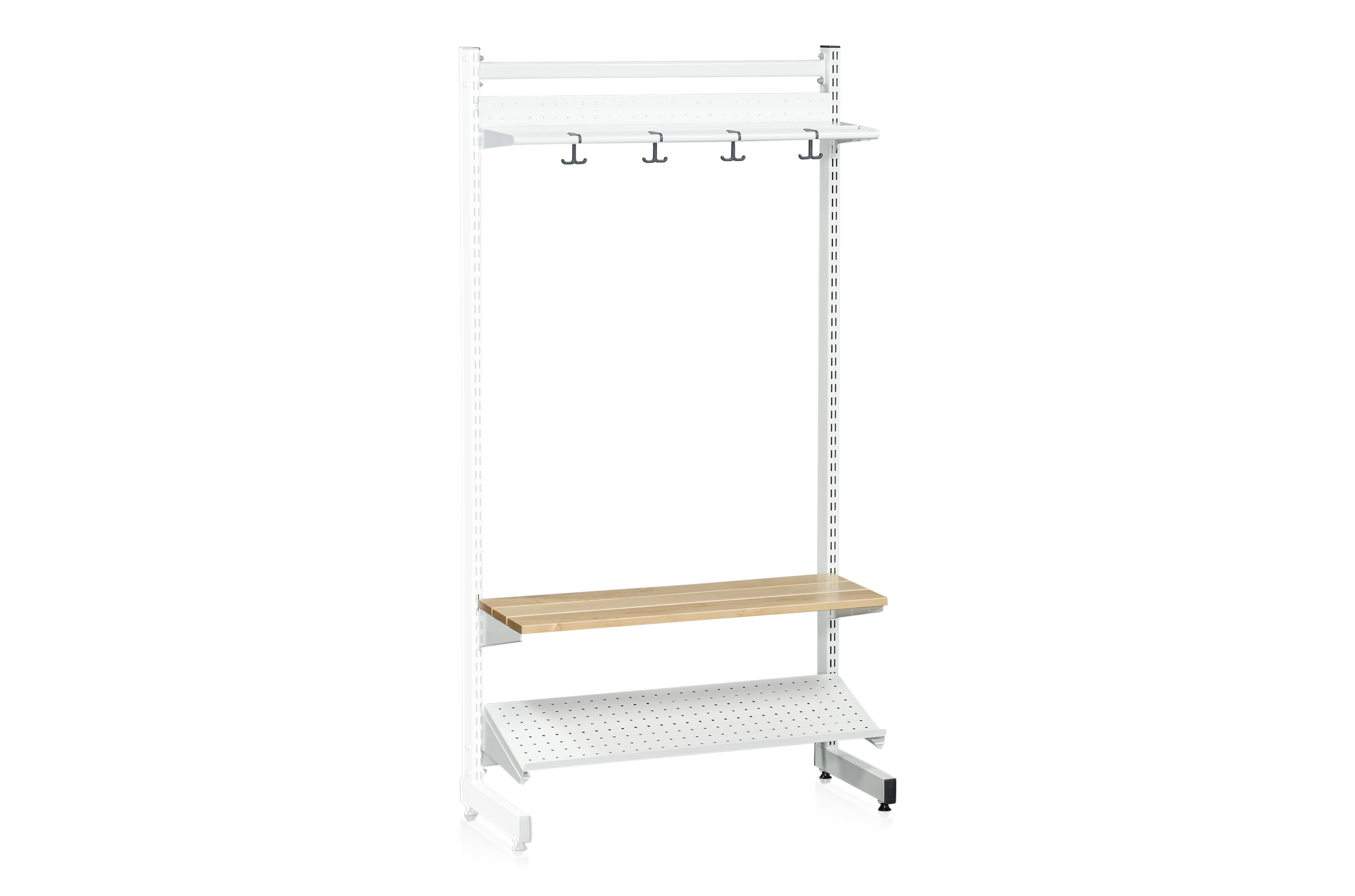 L-Stativ Tilläggssektion 900 mm Komplett 5 Vit