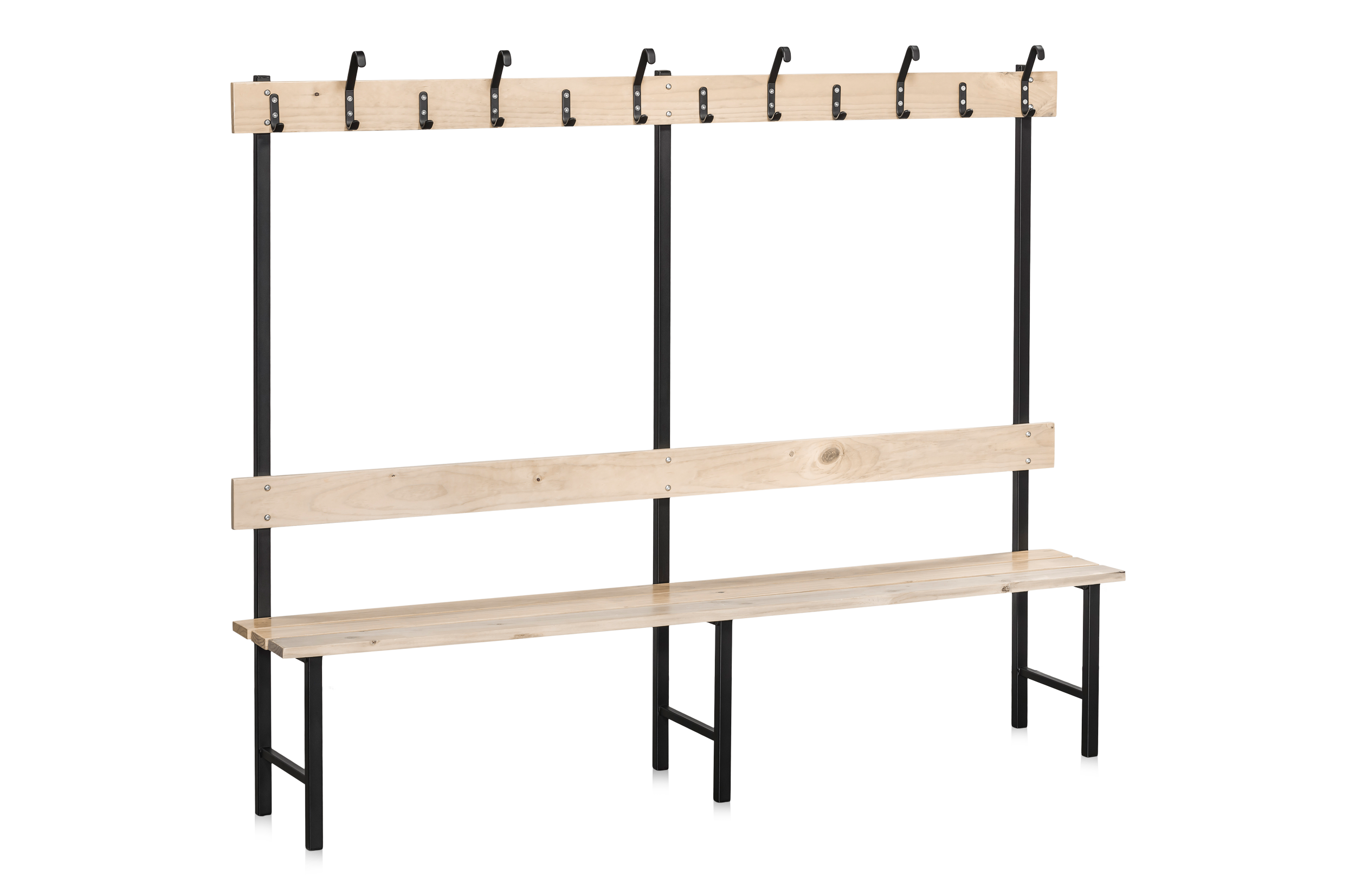 Sittbänk Enkelsektion 2000 mm Furu