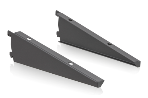 Hyllkonsoler Vinklingsbara 400 mm Grå