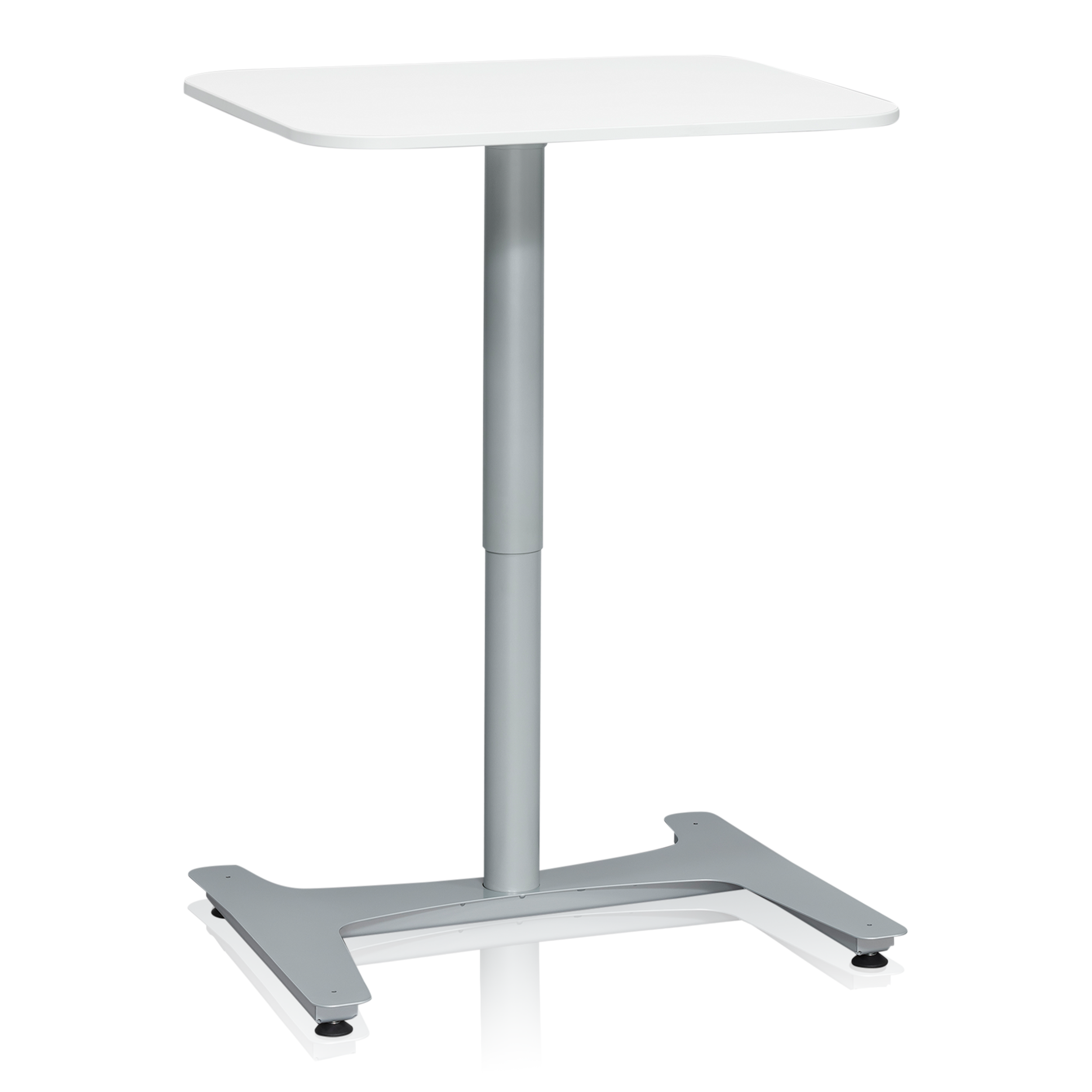 Gasfjäderbord 800x600 mm Silver/Vit
