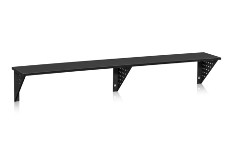 Sittbänk Vägghängd 2000 mm Svart