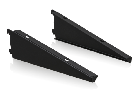 Hyllkonsoler Vinklingsbara 400 mm Svart