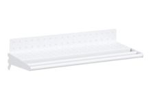 Hyllplan Perforerad inklusive Klädstång 600 mm Vit