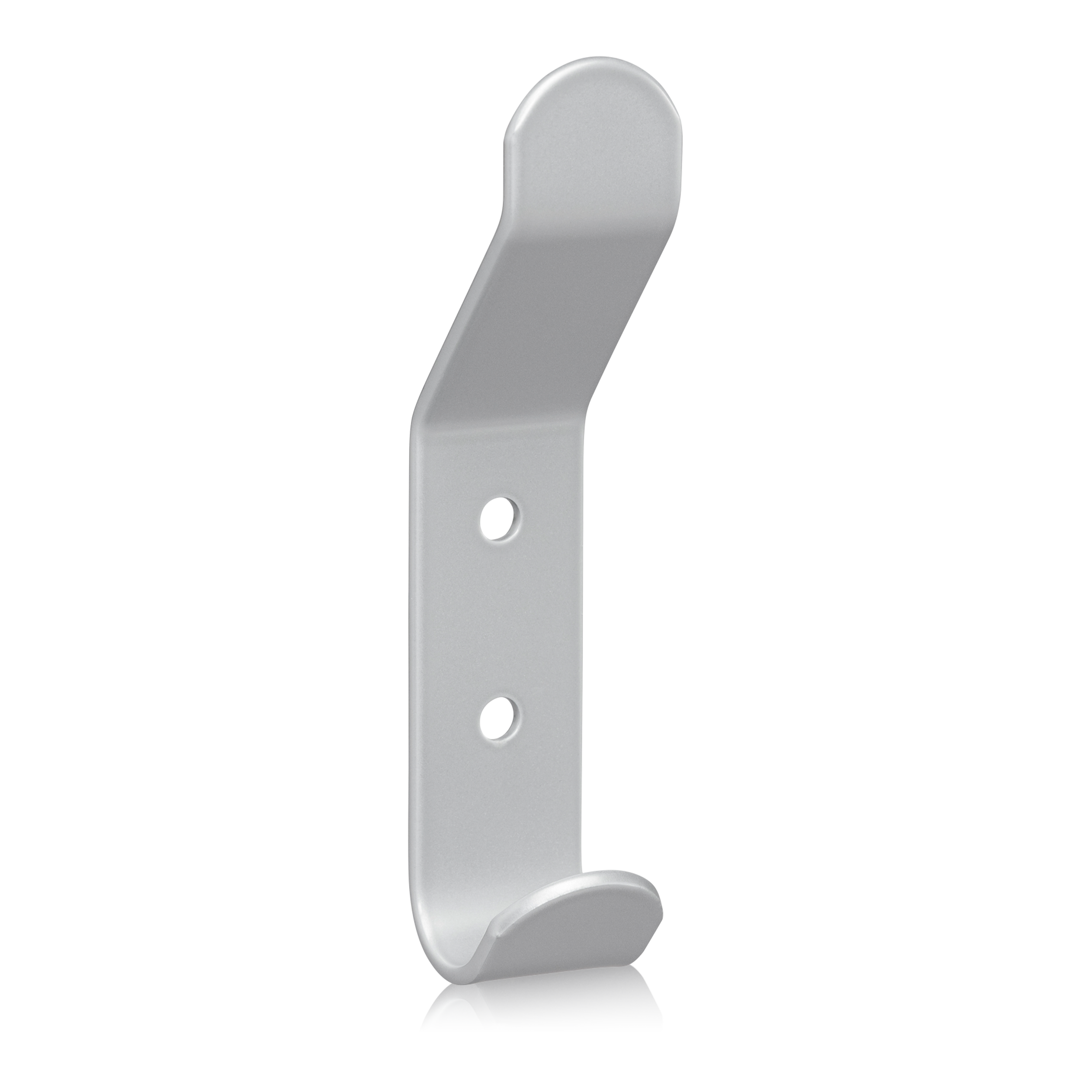 Klädkrok 4-pack Silver
