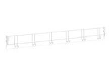 Klädkroklist 900 mm 6 Krokar Vit