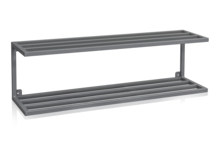 Hatt-/Skohylla 990 mm Grå