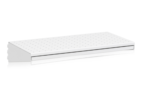 Skohylla inklusive Dropplåt 600 mm Vit