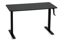 Skrivbord med vev Svart 1200x600