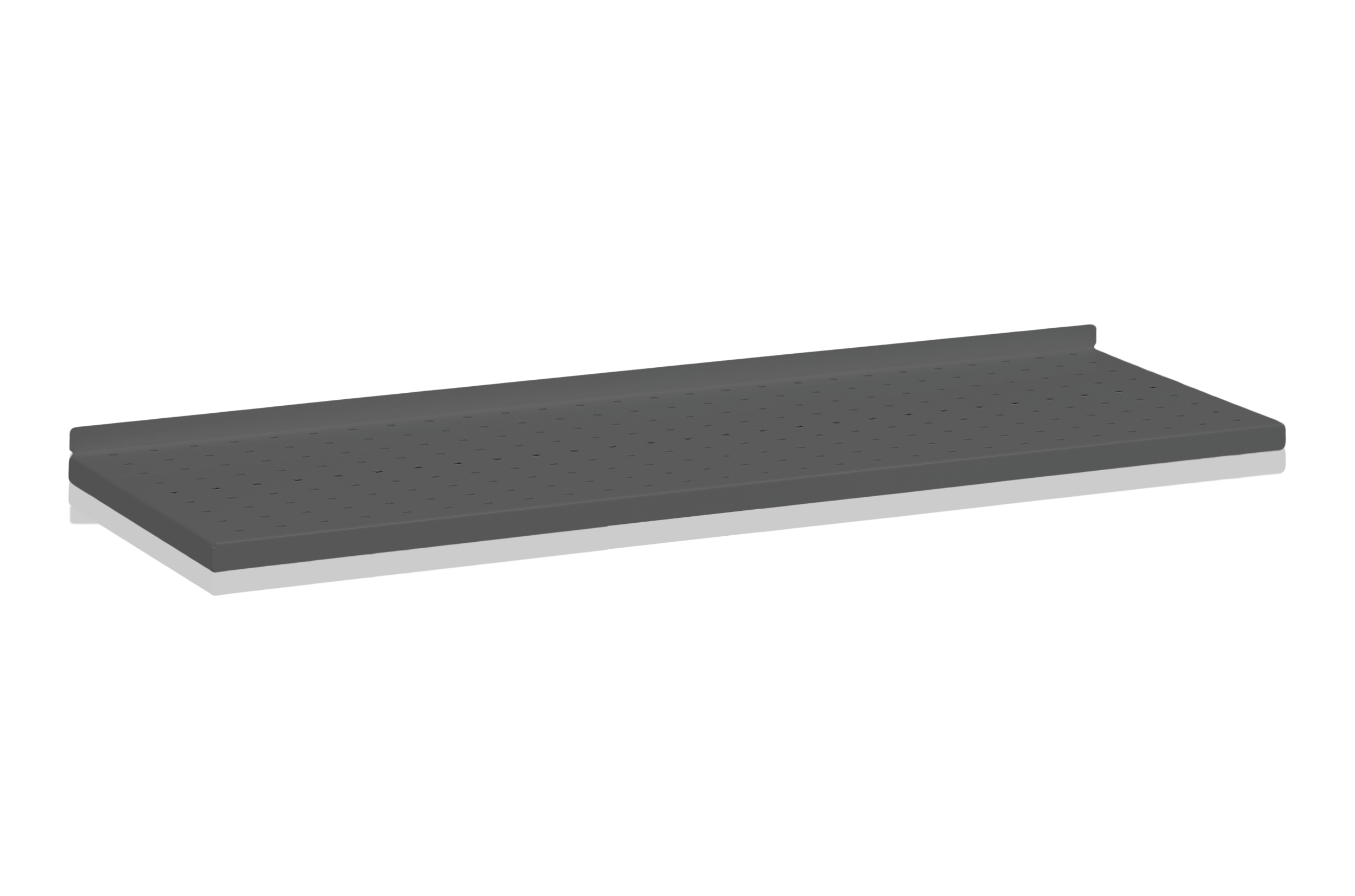 Plåthyllplan Perforerat 900x300 mm Grå
