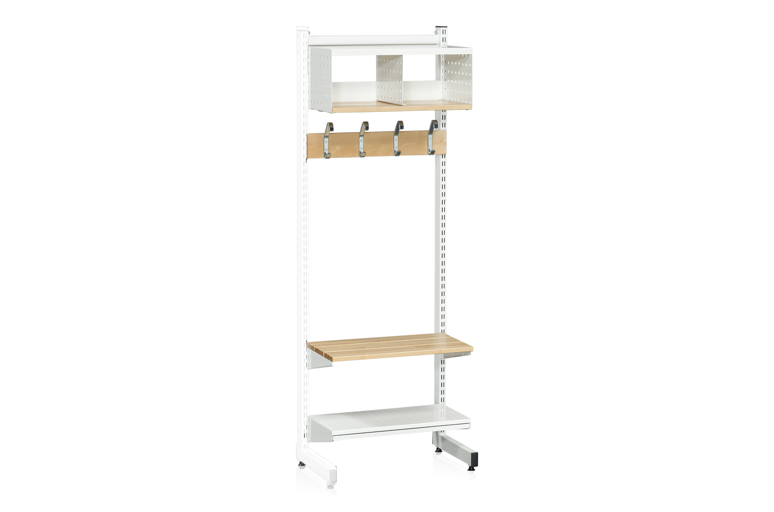 L-Stativ Tilläggssektion 600 mm Komplett 4 Vit