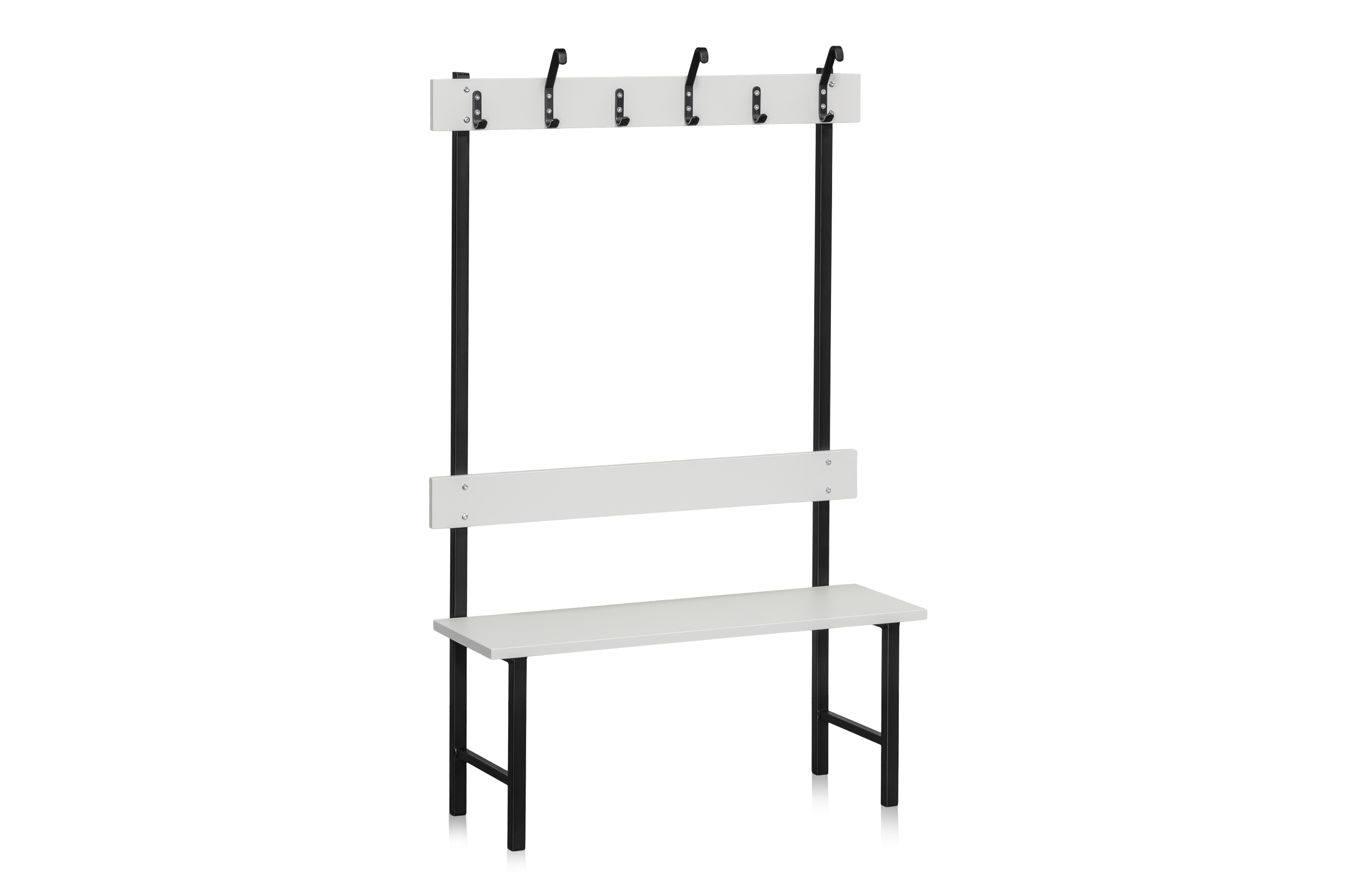 Sittbänk Enkelsektion 1000 mm Ljusgrå