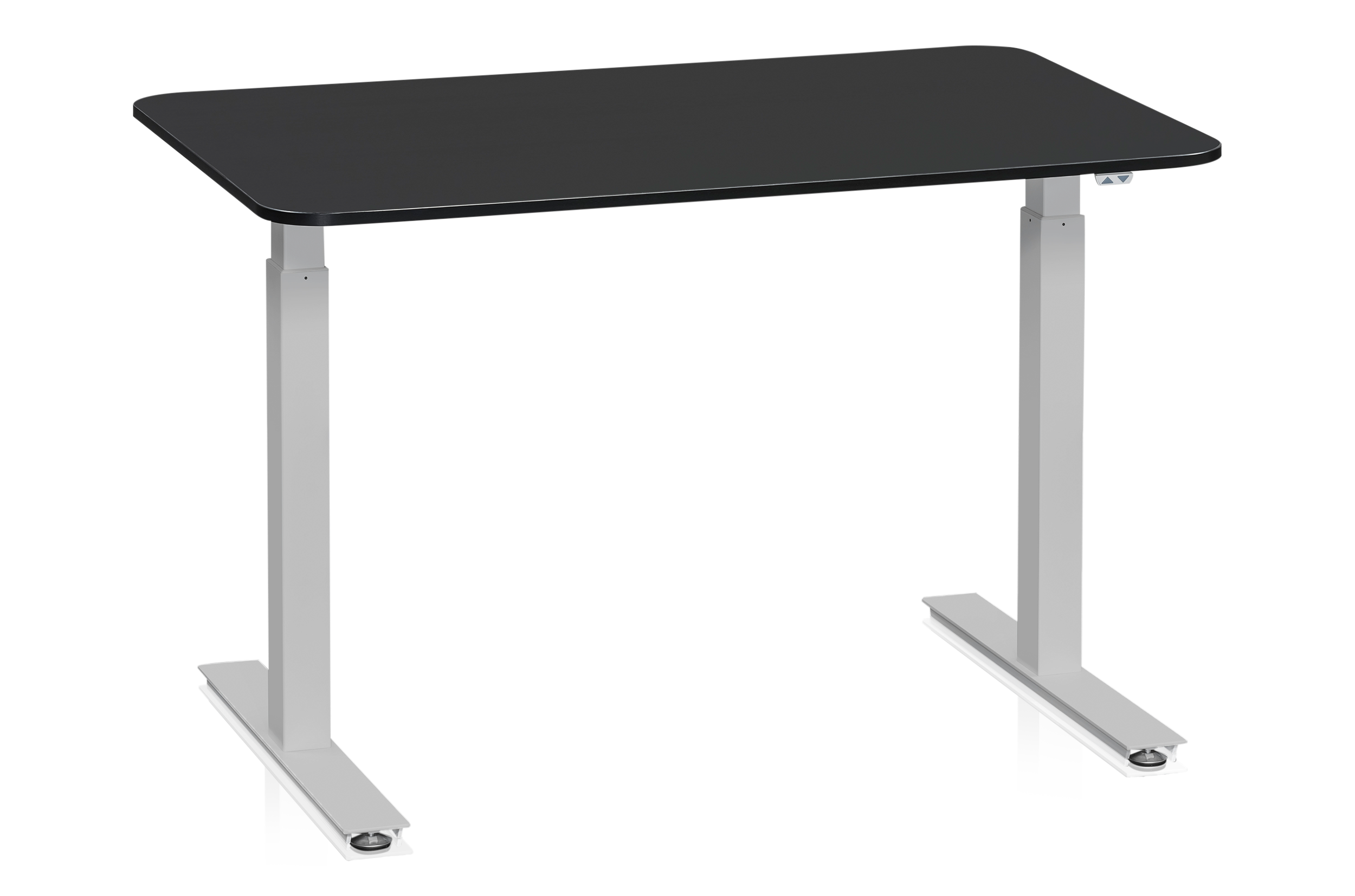 Skrivbord 1200x800 mm Svart/Silver Motoriserat