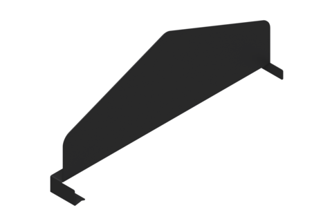 Avdelare Trähyllplan 400 mm Svart