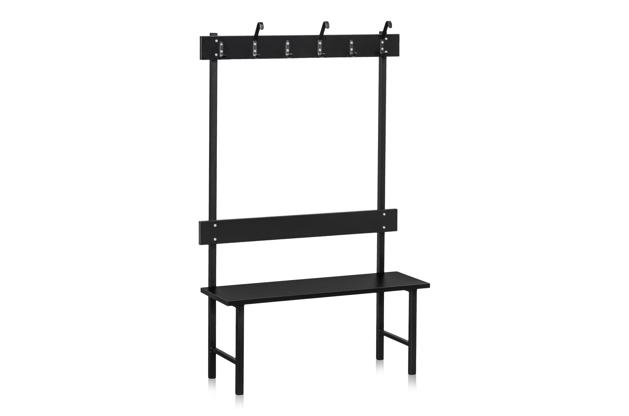 Sittbänk Enkelsektion 1000 mm Svart