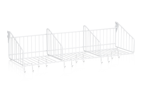 Hatthylla 900 mm 3 Fack Vit