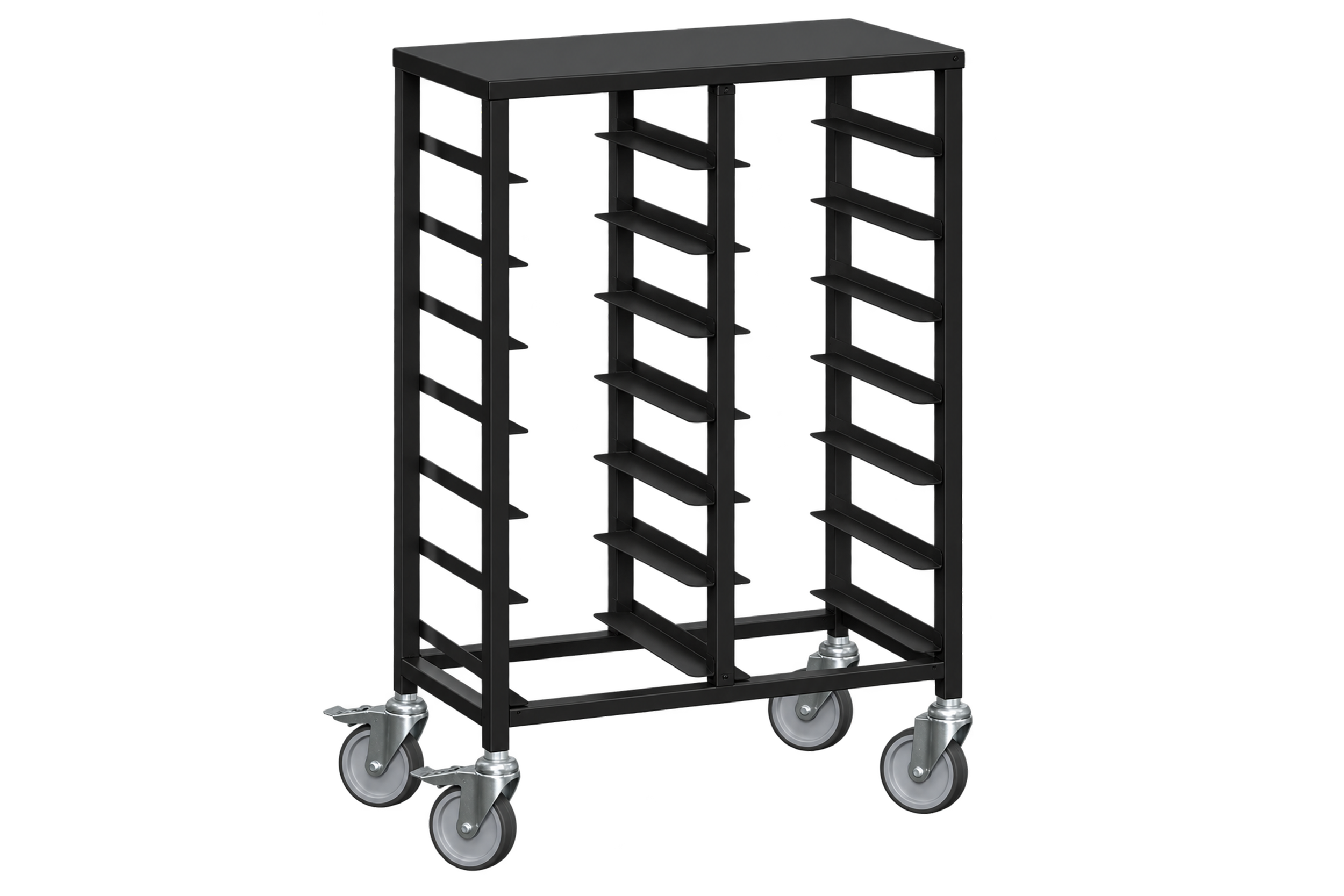 Stativ Brickvagn 14 Brickor Svart