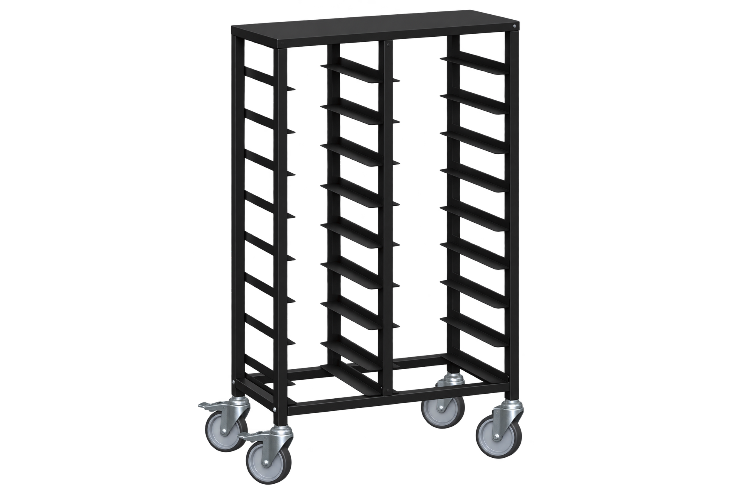 Stativ Brickvagn 20 Brickor Svart