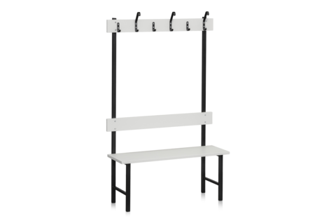 Sittbänk Enkelsektion 1000 mm Ljusgrå