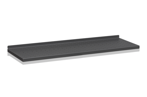 Plåthyllplan Perforerad 900x300 mm Grå