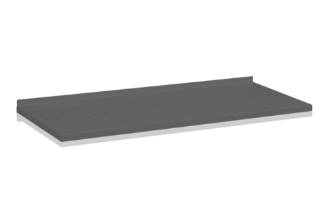 Plåthyllplan Perforerat 900x400 mm Grå