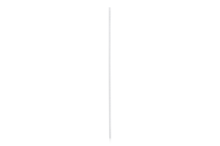 Väggskena 2600 mm Vit