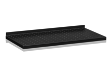 Plåthyllplan Perforerad 600x300 mm Svart