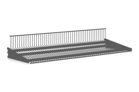 Trådhyllplan 900x400 mm Grå
