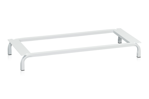 Klädskåpsstativ, B=1200 mm, Grå