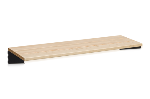 Sittbänk 900 mm Massiv Björk Svarta Konsoler