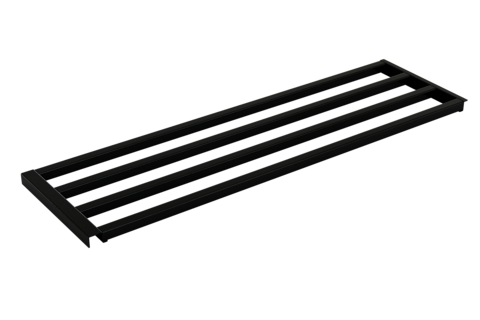 Skohylla Rör 2000 mm Svart