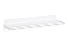 Hyllplan Perforerad inklusive Klädstång 900 mm Vit