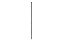 Väggskena 2600 mm Svart
