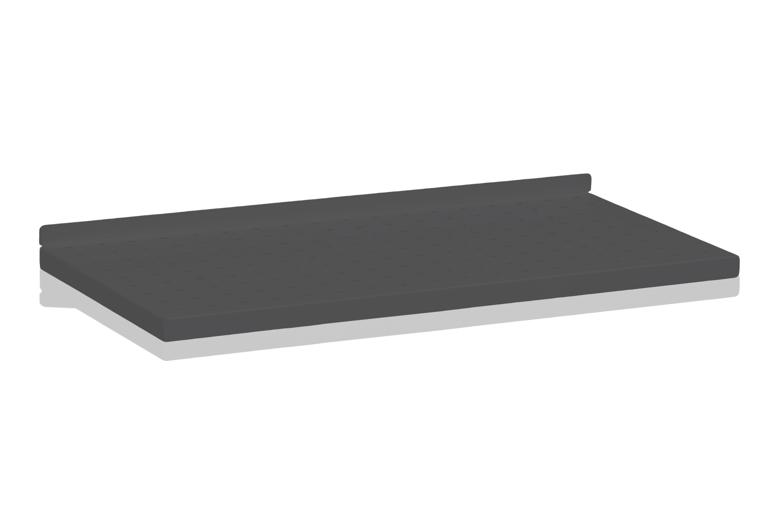Plåthyllplan Perforerat 600x300 mm Grå