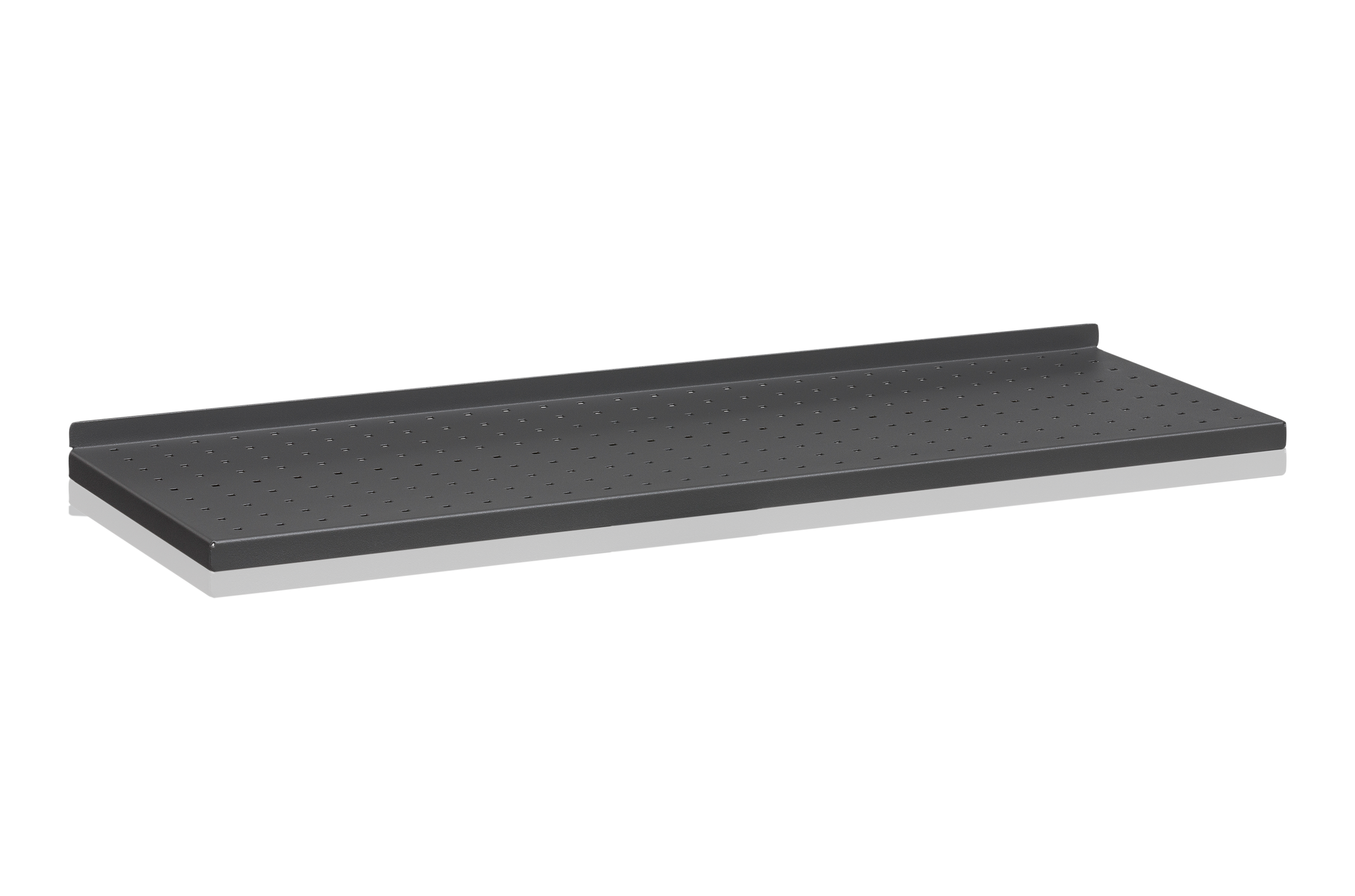 Plåthyllplan Perforerad 900x300 mm Grå
