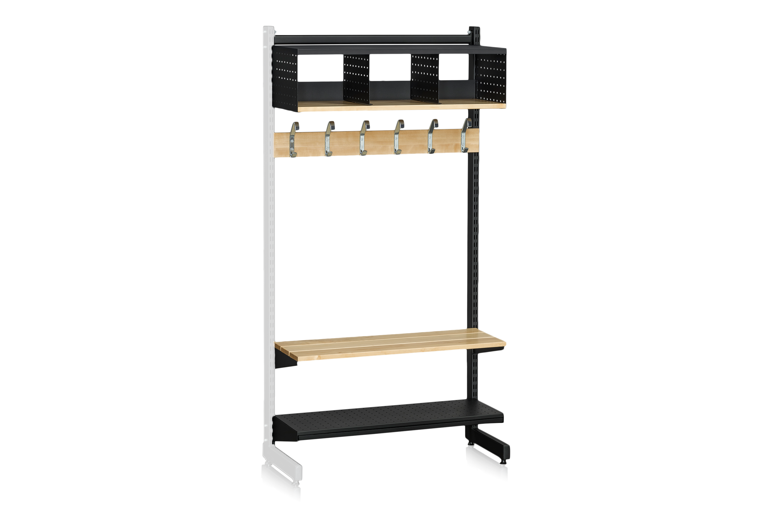 L-Stativ Tilläggssektion 900 mm Komplett 4 Svart