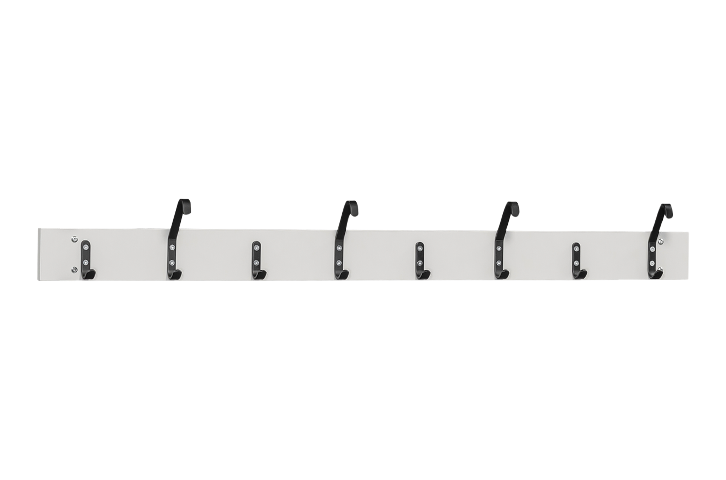 Kroklist inklusive 8 Krokar 1500 mm Ljusgrå