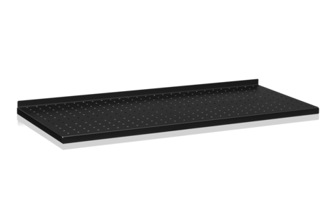 Plåthyllplan Perforerat 900x400 mm Svart