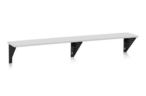 Sittbänk Vägghängd 2000 mm Ljusgrå