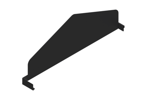 Avdelare Plåthylla 400 mm Svart
